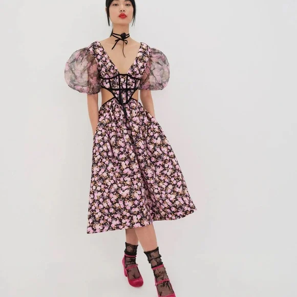 FOR LOVE AND LEMONS MADISON MIDI DRESS - Picture 4 of 5